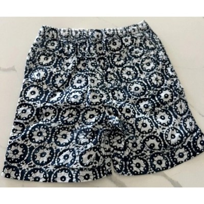 Corridor New York mens shorts small NWT White Blue 100% linen. MSRP $225 B25 5
