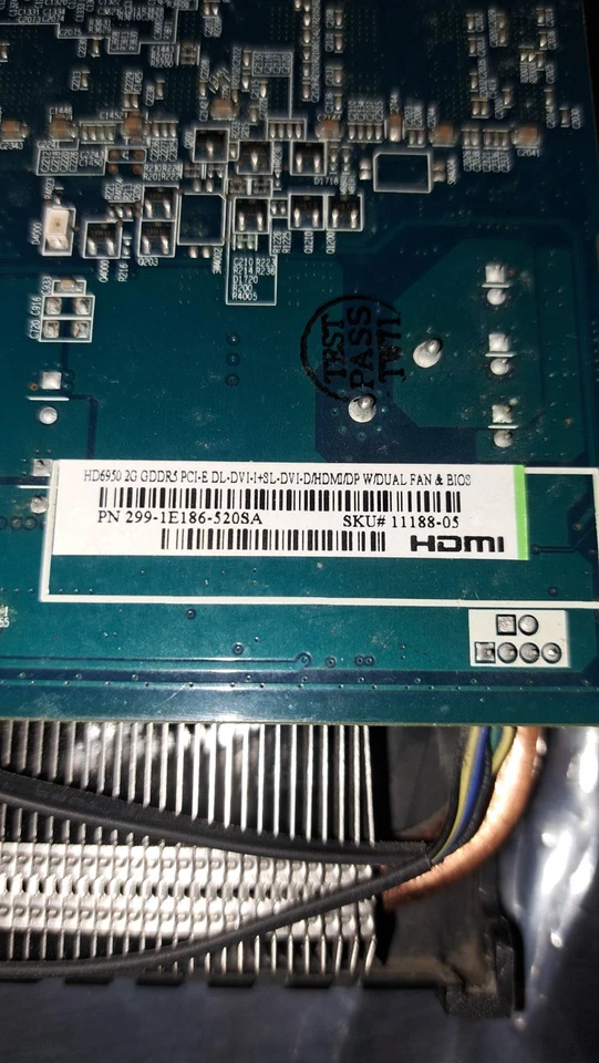 Sapphire Radeon HD 6950 2GB GDDR5 Graphics Card - DisplayPort, HDMI, DVI - Image 4 of 4