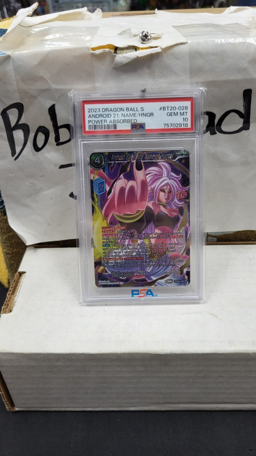 2023 ANDROID 21 IN THE NAME OF HUNGER POWER ABSORBED DRAGON BALL PSA 10 BT20-028 view 8