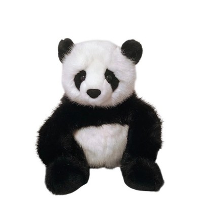 Douglas Cuddle Toy Panda Bear Plush Stuffed Animal Black White Realistic 12 inch