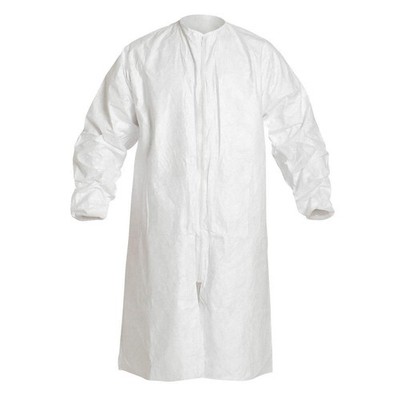 DUPONT IC264SWHXL00300B Lab Coat,XL,White,Tyv IsoClean,PK30 1MKY8