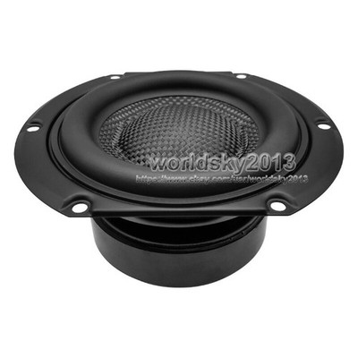 1x 4'' inch 4/6/8Ohm 40W Super Bass Audio Speaker Stereo Subwoofer Loudspeaker *n