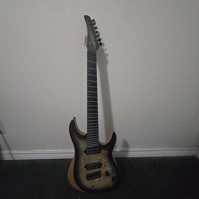 Schecter Reaper-7 Multiscale Electric Guitar in Satin Charcoal Burst