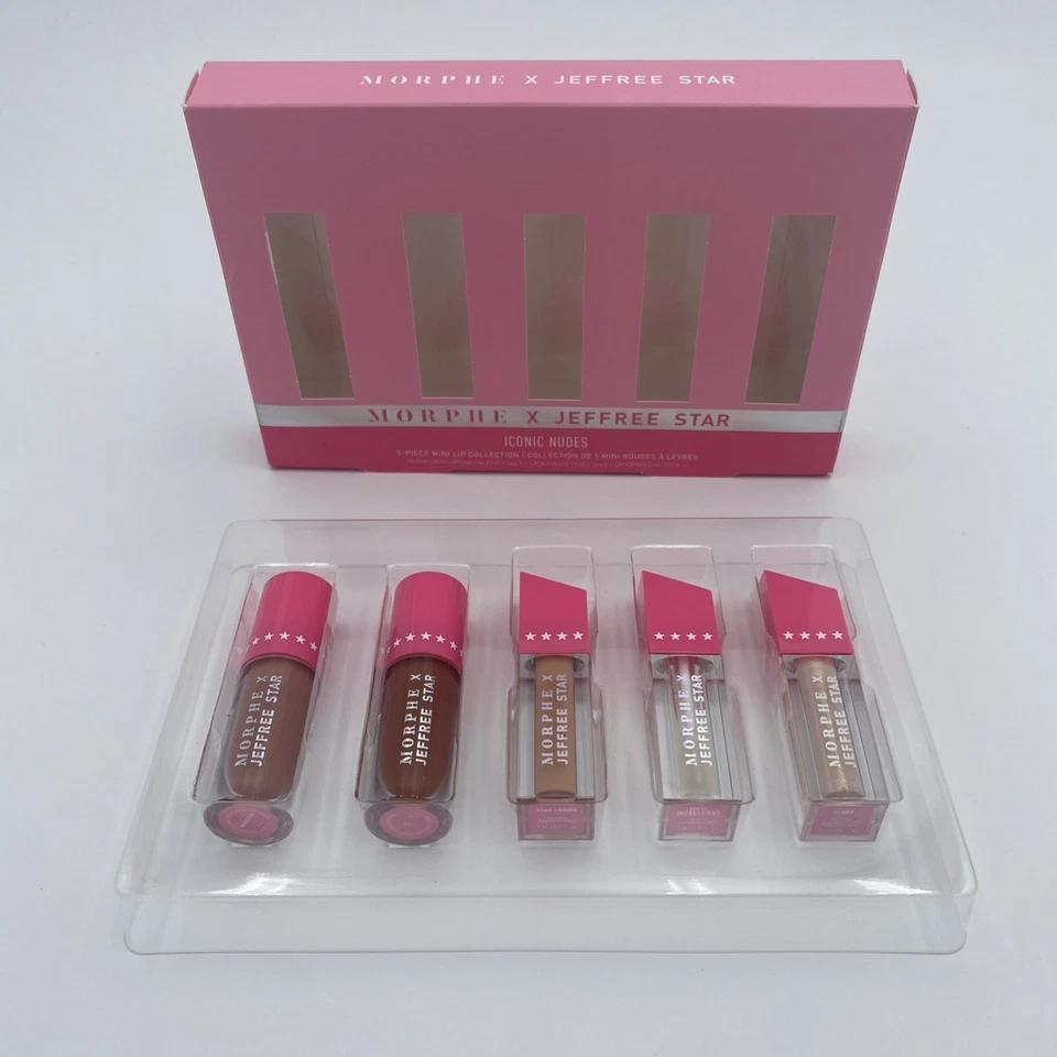 Morphe X Jeffree Star 5 Piece Mini Lip Collection - Iconic Nudes - Image 3 of 4
