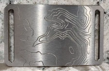 GRIP6 BELT BUCKLE - TITANIUM - CONTOUR in NATURAL - for WOMEN and MEN