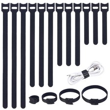 200PCS Reusable Cable Ties Wire Ties Cord Organizer Cable Organizer Adjustabl...