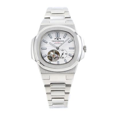 TECHNOS T9A62SS Automatic Analog White Silver | eBay