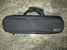 Pro Tec Flute Case – Lightweight Molded Hard Shell w/ Plush Interior – Black