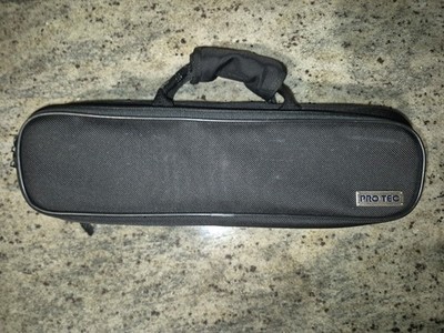 Pro Tec Flute Case   Lightweight Molded Hard Shell w/ Plush Interior   Black