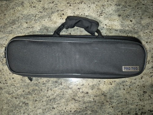Pro Tec Flute Case – Lightweight Molded Hard Shell w/ Plush Interior – Black