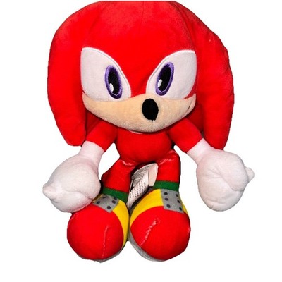 Sonic The Hedgehog Stofftier Plüschtier Knuckles Sega selten 12 Zoll Plüschtier