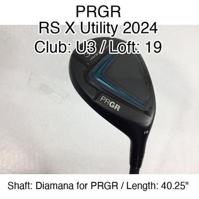 PRGR RS X Utility 2024 U3 Hybridー 19 40.25'' Diamana for PRGR M-37 Right-Handed