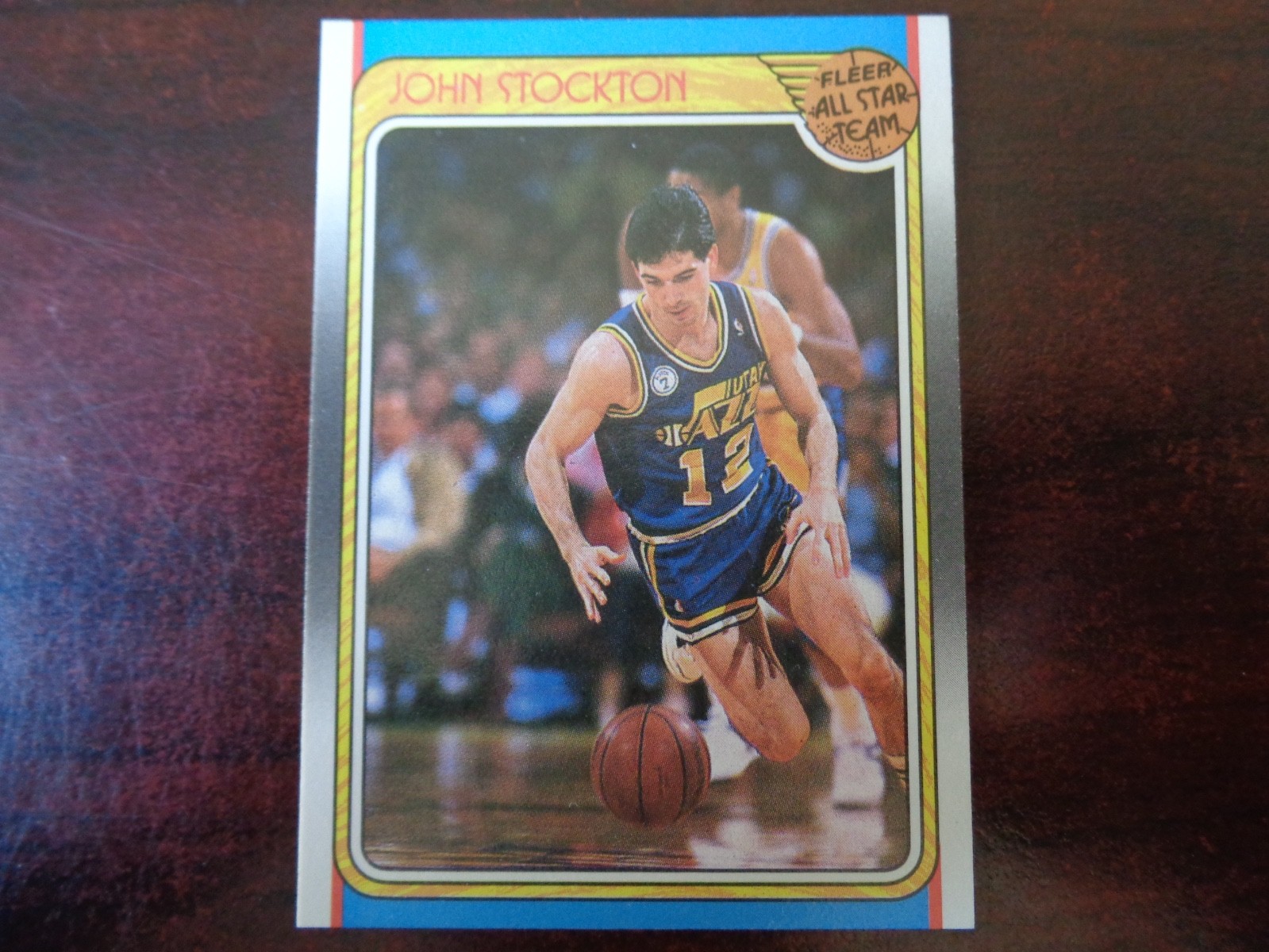 1988-89 Fleer John Stockton #127 All-Star ROOKIE CARD-Jazz