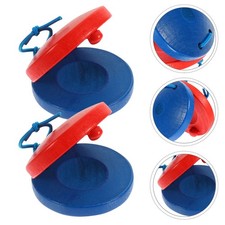 10 Pcs Traditional Castanets Wood Hand Clappers Musical Instruments