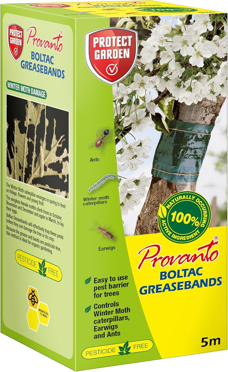 Provanto Boltac Greaseband, 5m - Insect Control Tree Barrier - Pesticide-Free W