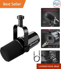 SL40X XLR Dynamic Podcast Microphone, Studio Mic for PC