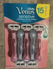 Gillette Venus Sensitive Disposable Razor, 15-count