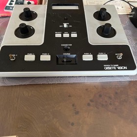 Cassette Vision console, BIGSPORTS12 dedicated gun, and cassette set.