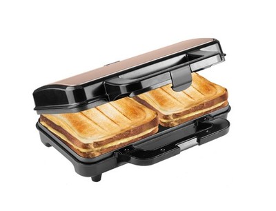 XL Sandwichmaker, SandwichToaster für 2 Sandwiches in Muschelform, ideal für ...
