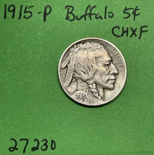 1915 Buffalo 🦬 Indian Head Nickel 5c ChXF Choice Extra Fine See Pictures