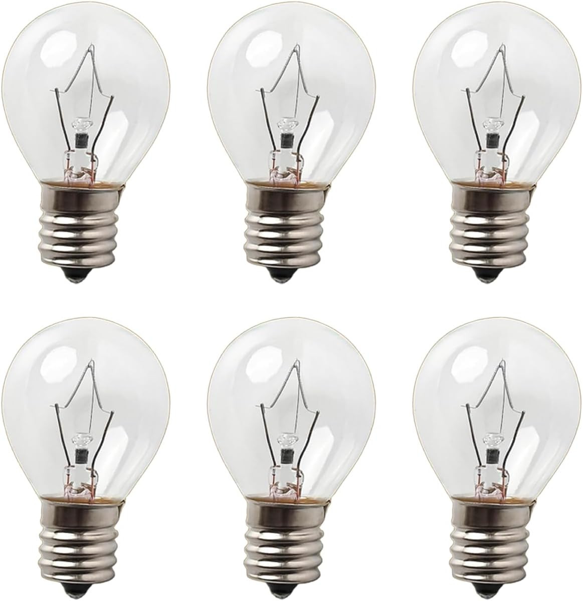 Lava Lamp Bulb 25 Watt, S11 E17 Base 120 Volt for 14.5in Glitter and Lava Lamps