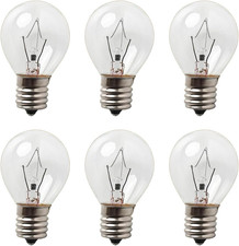 Lava Lamp Bulb 25 Watt, S11 E17 Base 120 Volt for 14.5in Glitter and Lava Lamps