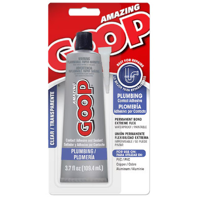 Amazing GOOP 3.7 oz Multipurpose Adhesive Glue Clear Waterproof Repair Shoe P