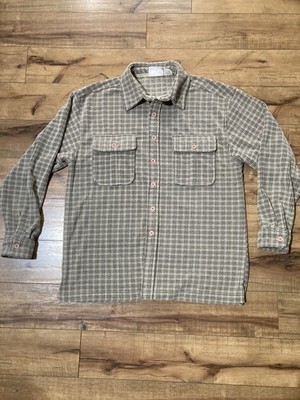 NEW 10,000 Feet Above Sea Level Microfleece lumberjack Plaid Men ML tan & black 