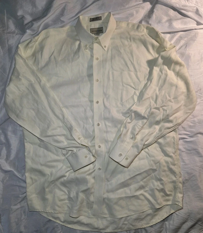 Cutter & Buck Dress Shirt Business Prep Casual Ivory Men’s Large - Image 2 of 4