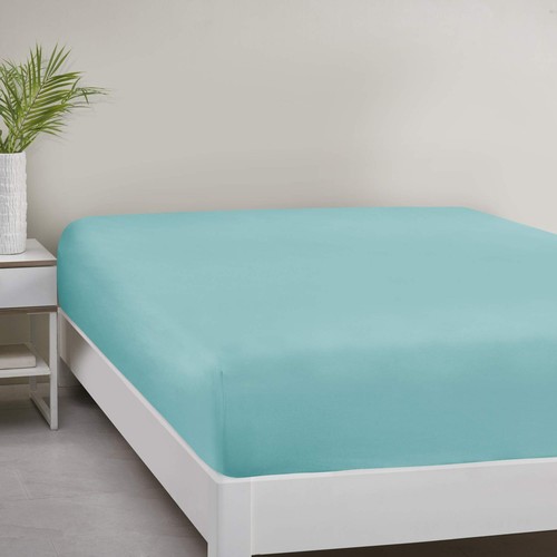 Microfiber Bed Fitted Sheet 14" Deep Pocket, Resistant, All Around Elastic - ...