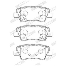 Satz Bremsbeläge Bremsklötze hinten für Hyundai Elantra 6 AD I20 2 GB | 24024