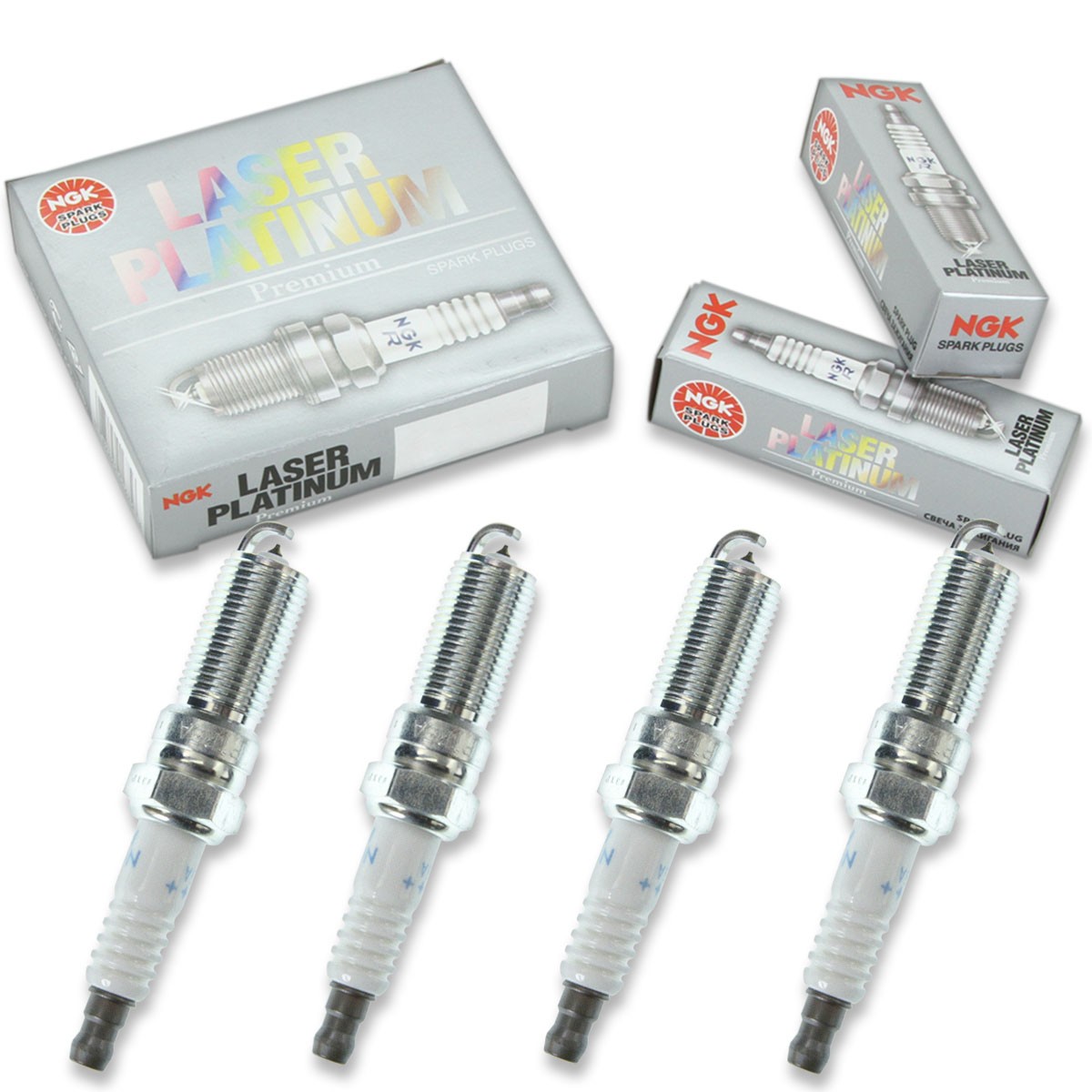4 pcs NGK Laser Platinum Spark Plugs for 1999-2002 Mercury Cougar 2.0L L4 - uw