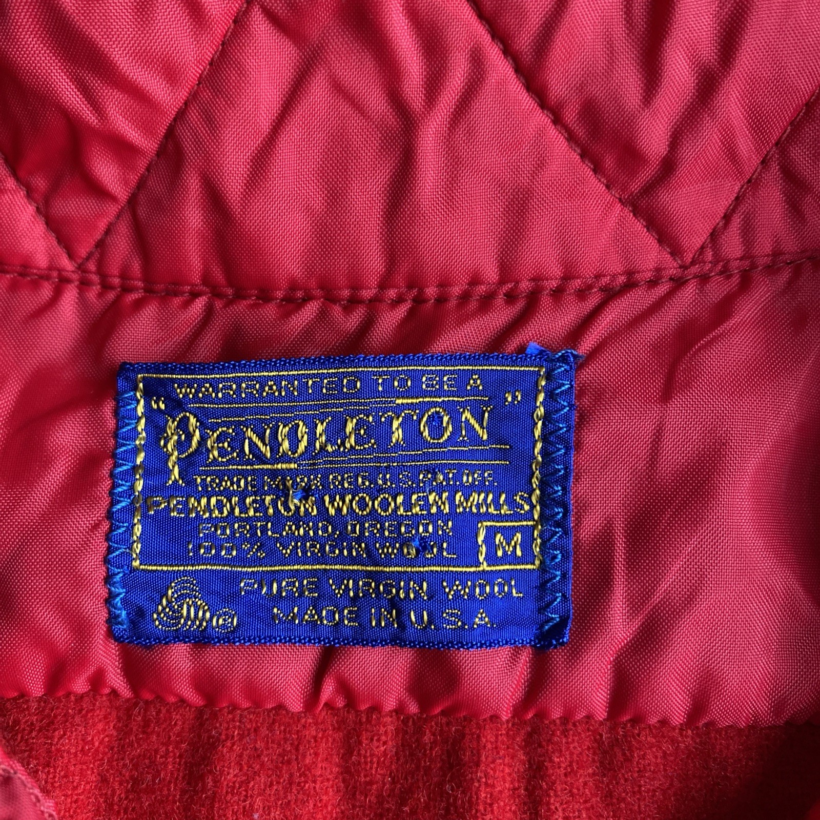 Vintage Wool Pendleton Medium Button Up Shirt - image 4