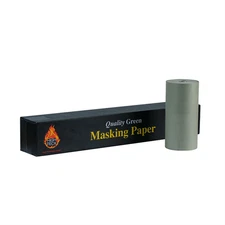 High Teck Products MP150G-12 Masking Paper, 12 in W x 500 ft L, Green, 35 lb Bas