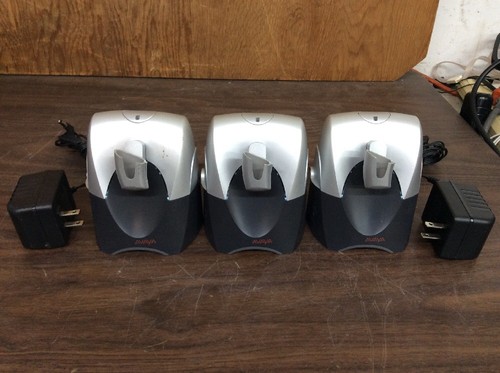 Lot of 3 Avaya ABT35+ Bluetooth Wireless Headset Base Charging Unit