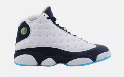 414571-144 Air Jordan 13 Retro Herren Schuhe Obsidian Weiss/Blau Sportschuhe