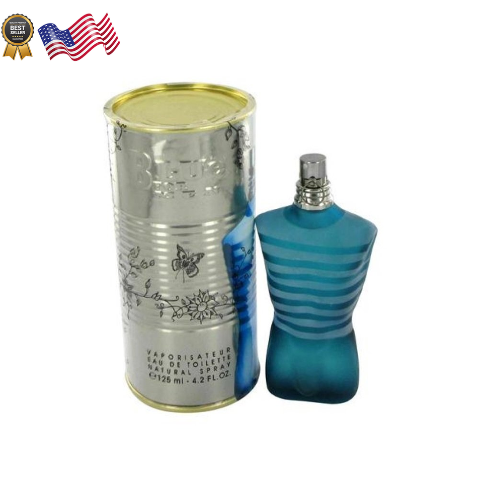 Quality Blue For Men Perfume Eau De Toilette 4.2oz Le Male Jean Paul