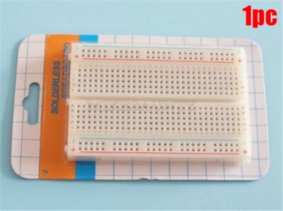 1Pcs Solderless Breadboard Bread Board 400 Contacts Available Test Develop Ne if
