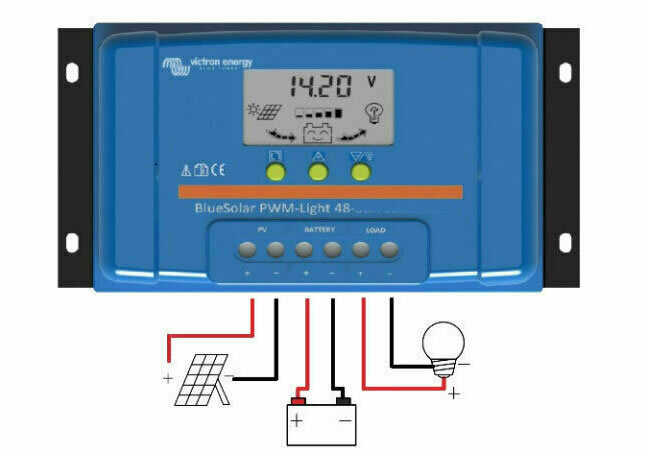 Victron SCC040020050 BlueSolar PWM-LCD&USB 48V-20A