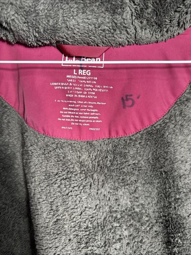 CHAQUETA IMPERMEABLE LARGA MODELO L BEAN TRAIL MUJER GRANDE CREMALLERA COMPLETA CAPUCHA ROJA - Imagen 4 de 10