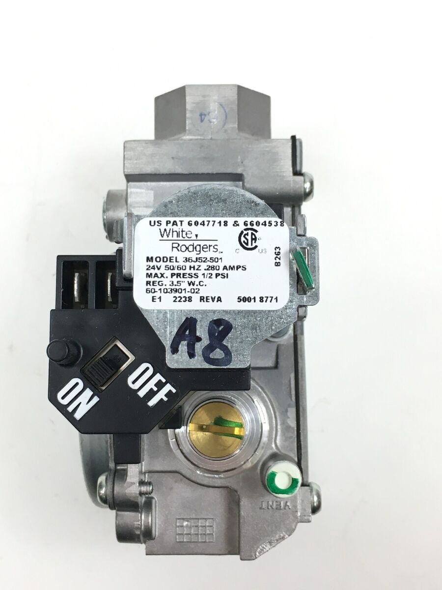 White Rodgers GEMINI 36J52-501 Furnace Gas Valve 60-103901-02 new #A8 | eBay White Rodgers GEMINI 36J52-501 Furnace Gas Valve 60-103901-02 new #A8 | eBay
