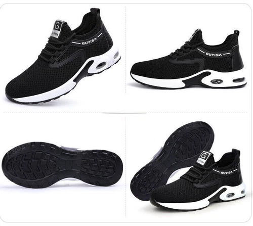 Zapatos de seguridad para hombre Zapatos de trabajo ligeros S3 Gorra de acero Zapatillas EU 37-48 - Imagen 12 de 26