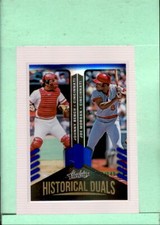 2022 Panini Absolute Historical Duals Spectrum Blue #9 Joe Morgan/Johnn ID:46175