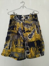 VTG Corona Extra Beer Mens Swim Trunks MultiColor Board Shorts Size 30 S Small