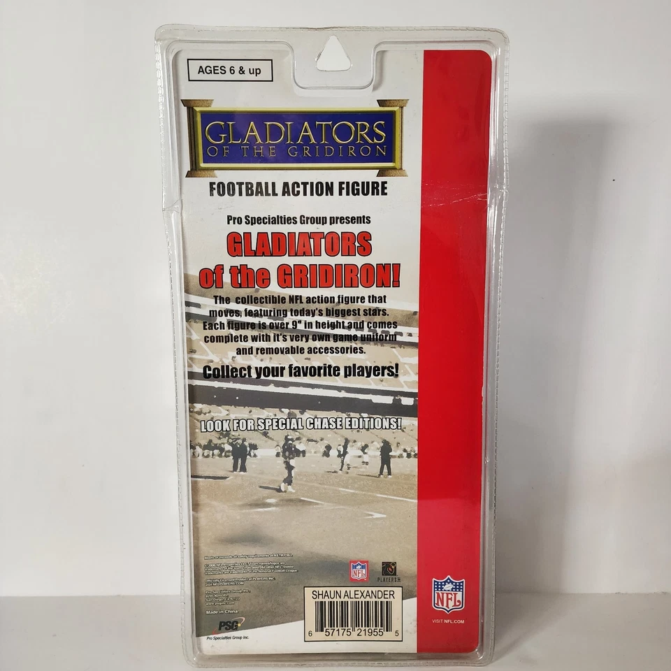 Экшн-фигурка 2006 Seahawks Shaun Alexander Gladiators of the Gridiron - Изображение 3 из 3