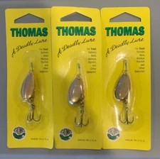 3 Packs Thomas Special Spinn 1/6oz Nickel/Gold