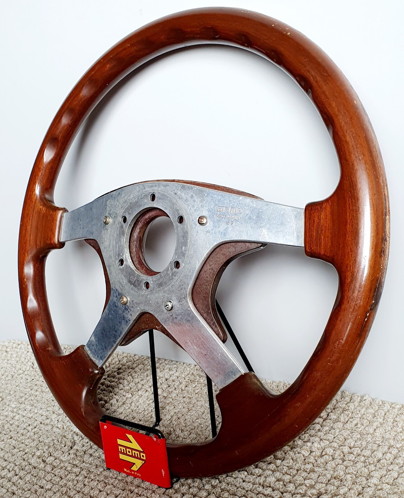 MOMO Astra wooden steering wheel made in Italy RARE HONDA BMW VW Jaguar