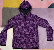 NIKE Women's THERMA-FIT Purple Dots Training Hoodie Pullover sz SMALL 696248-584