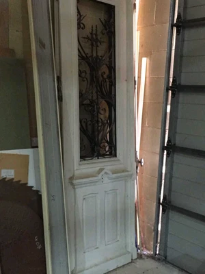 Solid Timber And Wrought Iron French Style Doors Very Old