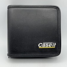 Caseit 24 CD Vinyl Case - Black - Holds 24 CDs or DVDs